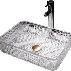 New Glass Sink for Bathroom