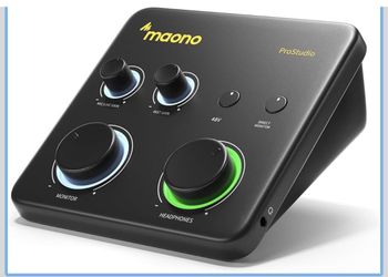 MAONO USB Audio Interface for PC: Interface with XLR Input 24-bit/192kHz Routing Software LOOPBACK ASIO Driver for Recording Music, Home-Studio, Guita
