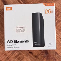 26 Terabytes WD Elements HDD