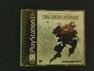 Final Fantasy Anthology PS1 combines two titles (opened)
