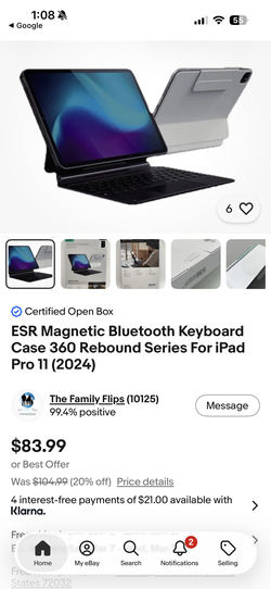 Esr magnetic keyboard case 360