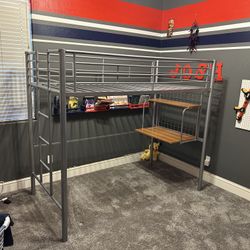 Twin Size Metal Loft Bed