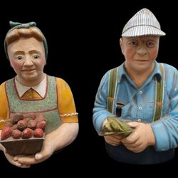 Our Town By Leo Smith  Folk Art 185.00 For The Pair