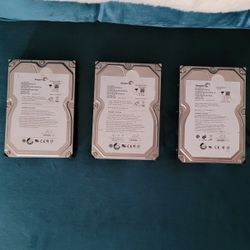 (3) Seagate Barracuda HDDs - 1.5TB