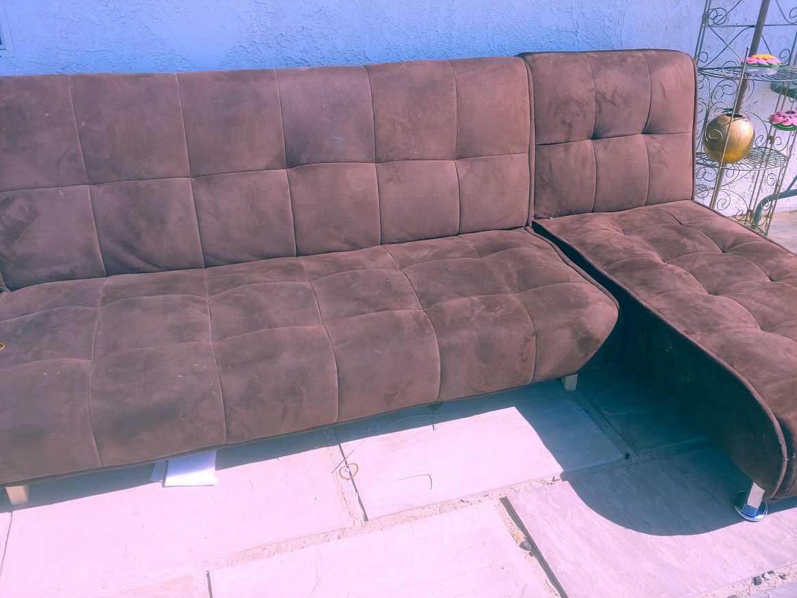 Brown Sofa Bed Recliner couch