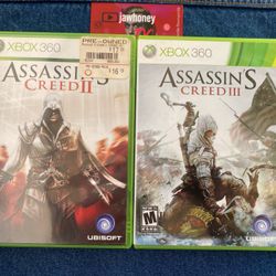 Assassins Creed II III 2 And 3 Xbox 360
