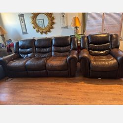 Sofa and Recliner