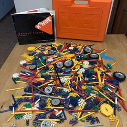 Vintage 1992 K’NEX Intermediate Building (Nearly Complete) Set #50015 And Storage Case