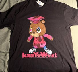 Yeezy Kanye West Graduation Bear Graphic Tee Size XL Black