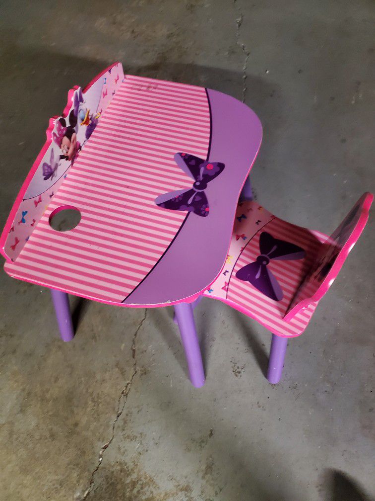 Princess Activity/ Play Table And Chair