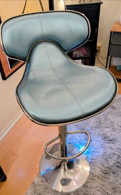 Teal Old School Diner Chairs (x2)