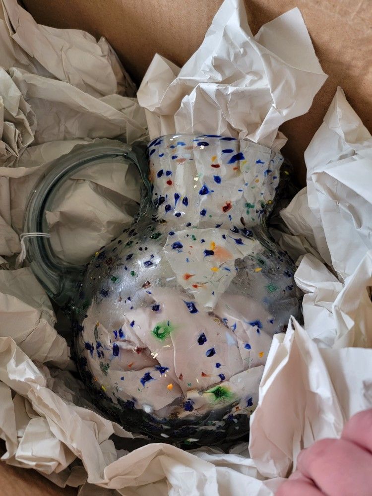 Glass Pitcher + 5 Glasses