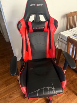 GTRacing Gaming Chair Black and Red