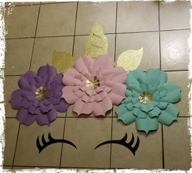 Unicorn backdrop for birthday party decorations