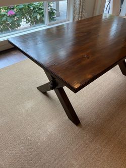 Solid wood table, (Pottery Barn), used, in good condition