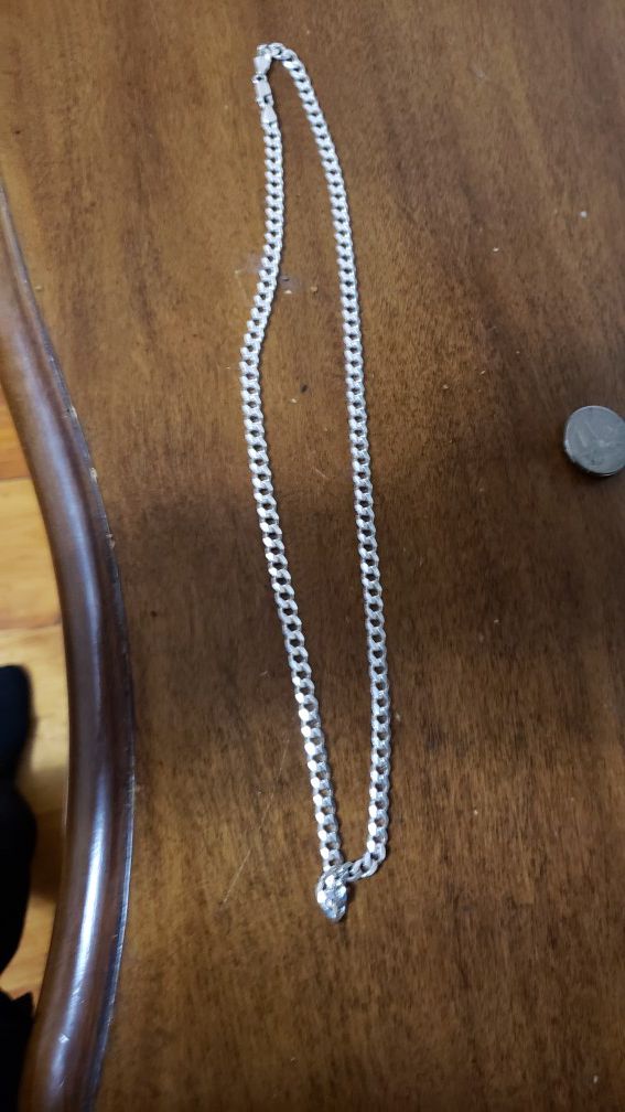 Real 925 Italy cuban link chain from pagoda 24 inches