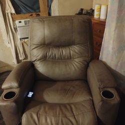 Home Stretch Leather Electric Power Recliner 