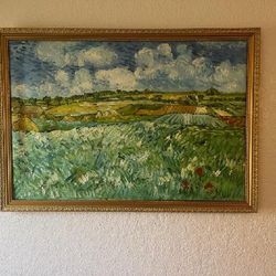Plain At Auvers Oil Painting On Canvas By Vincent Van Gogh 