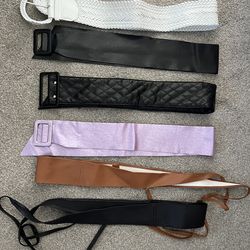 Lot 6 Womens Belts