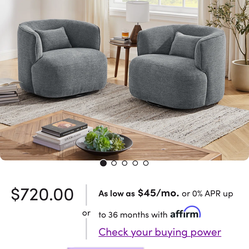 Open box 2 accent chairs