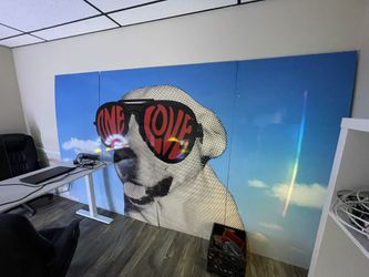 Wall Art Sign Aluminum Panels With Vinyl Print 