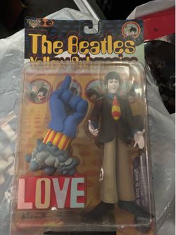 McFarlane Toys Beatles Yellow Submarine Paul McCartney Figure with Glove and Love Base 1999