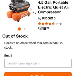 Ridgid Air Compressor