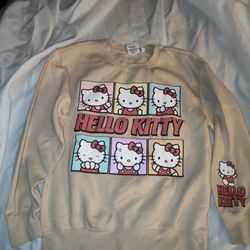 Hello Kitty,  Crew Sweatshirt,  Size Adult Small