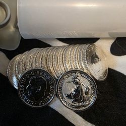 16x1/10 Oz Britabnia Silver Rounds