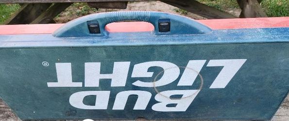 Vintage Budweiser tailgating picnic table