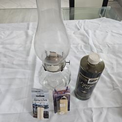 Vintage Oil Lamp - Ready to Use! Full Kit Included