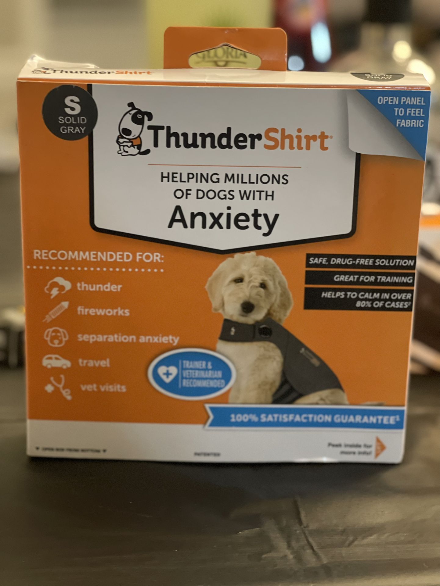 Thundershirt for Dogs Grey Small Chest Size 17-21"