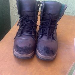 Really Worn Boots Steel Toe, Size 12 I Only Want 