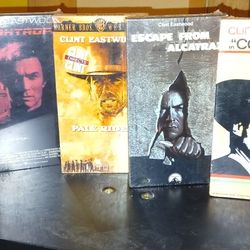 Sealed Clint Eastwood Vhs Movies Lot 