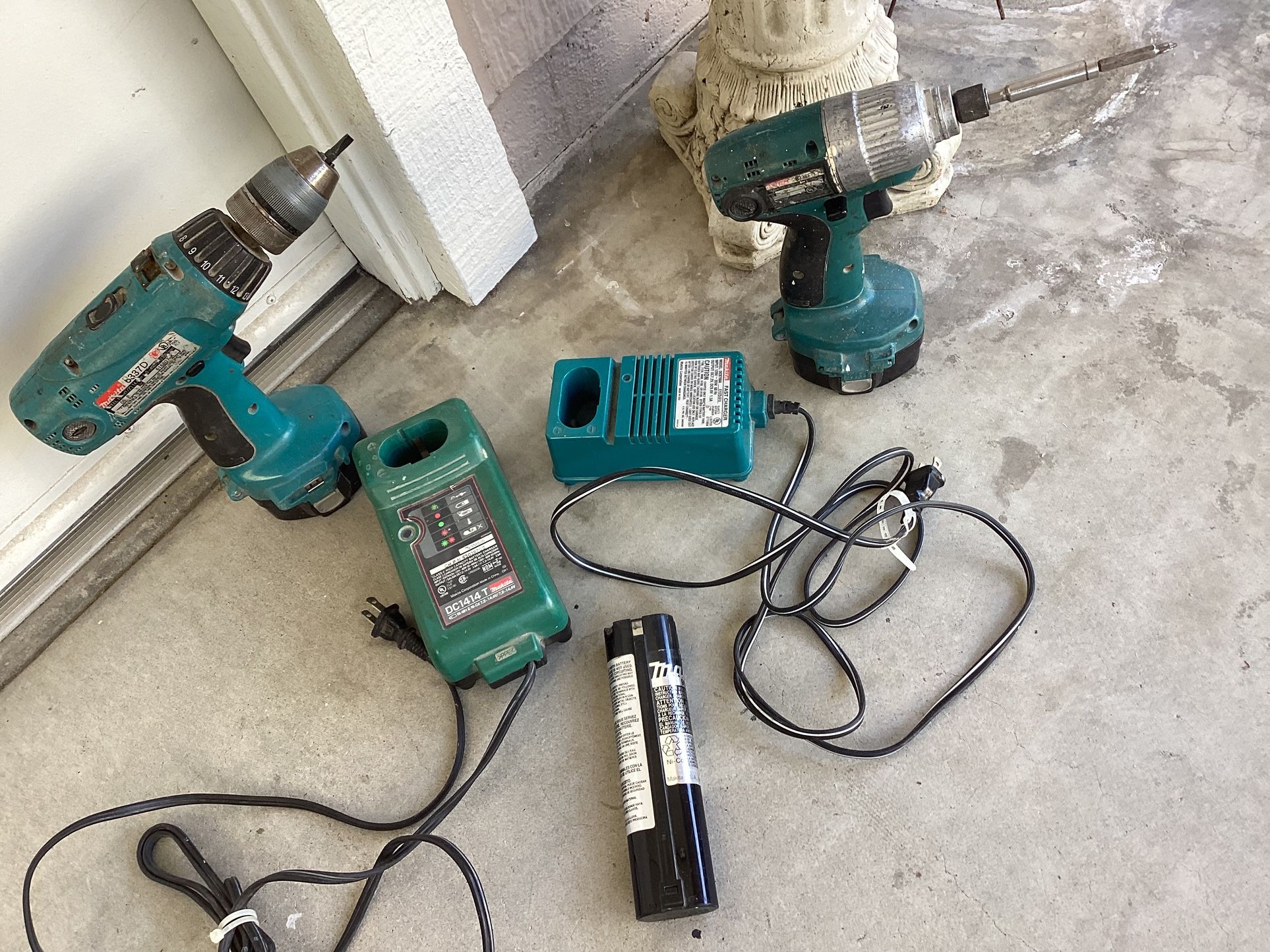 2 Makita Drills With batteries @ Charger