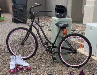 Bike $40, helmet $20, roller skates $15