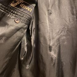 Gianni Versace Single Breast Blue Lapel Blazer 