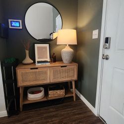 Rattan Entryway Table