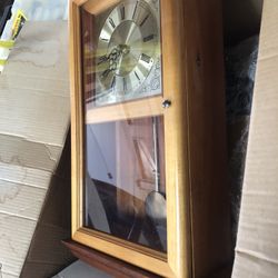 Solid Wood Wall clock With Pendulum 