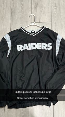 Oakland Raiders Los Angeles Las Vegas Pullover Jacket Nfl Men’s Size Large