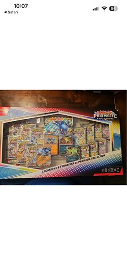 Pokémon Prismatic Evolutions Lucario & Tyranitar ex Premium Collection LOOKING FOR TRADES FOR OTHER SEALED!!!