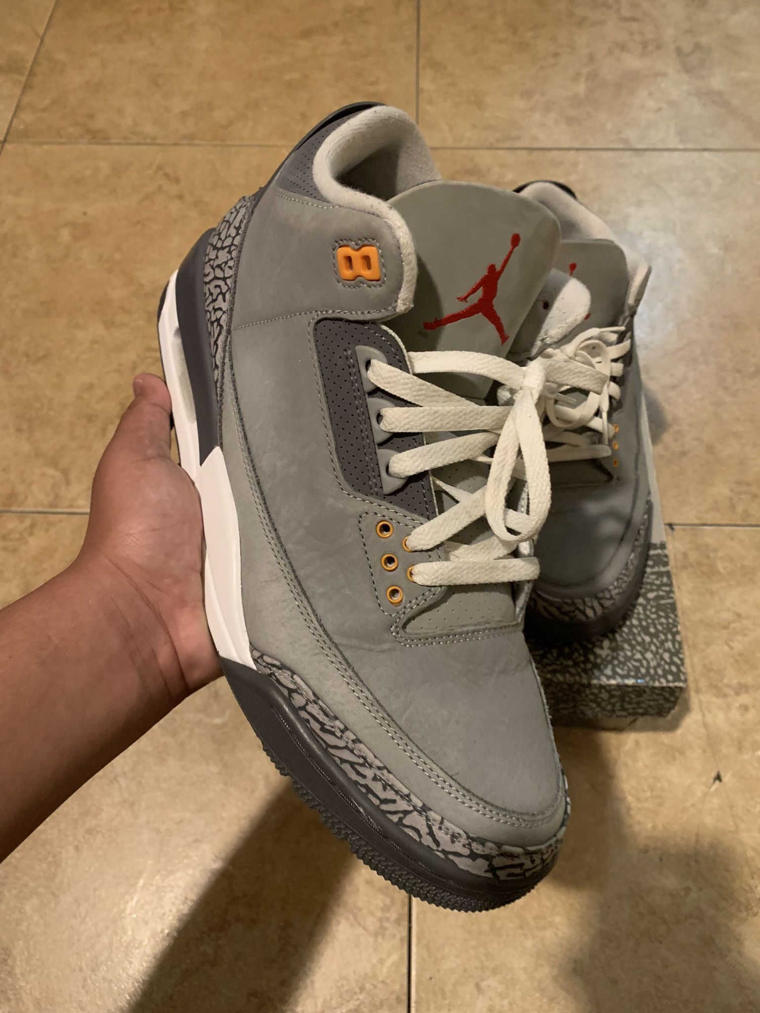 Jordan 3 “Cool Grey” Size 12