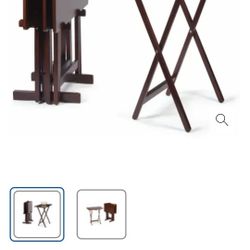 Everyday Living Brown TV Tray Set