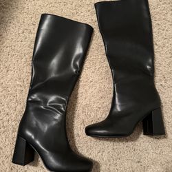 Princess Polly Black Knee High Teala Boots 