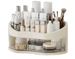 Makeup Organizer, Multi-drawer Storage Organizer, Compact Vanity Drawer Organizer Set for Makeup, Small Plastic Storage Box for Bathroom,