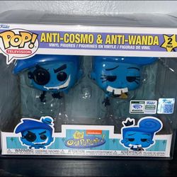 Funko Pop TV FAIRLY ODD PARENTS Anti-Cosmo & Anti-Wanda (2 pack) Exclusive