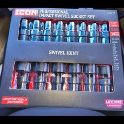 ICON SAE SWIVEL SOCKETS ½ INCH