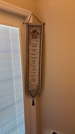 Ten Commandments Tapestry Scroll