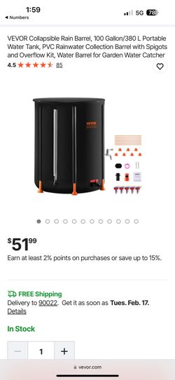 Rain Barrel/ Rain Water  Collector