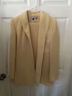 Pale Yellow Tailored Blazer, And Pants